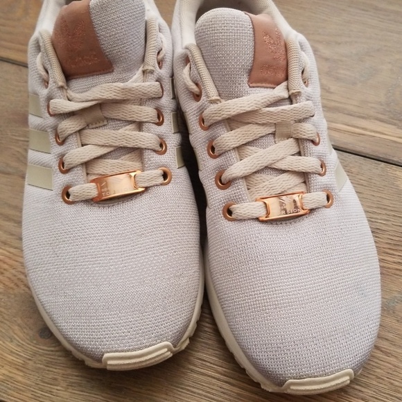 zx flux rose gold